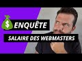 Enqute  le salaire des webmasters freelance en france 12