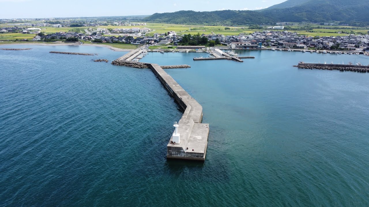 淀江港/鳥取県米子市【空撮】 - YouTube
