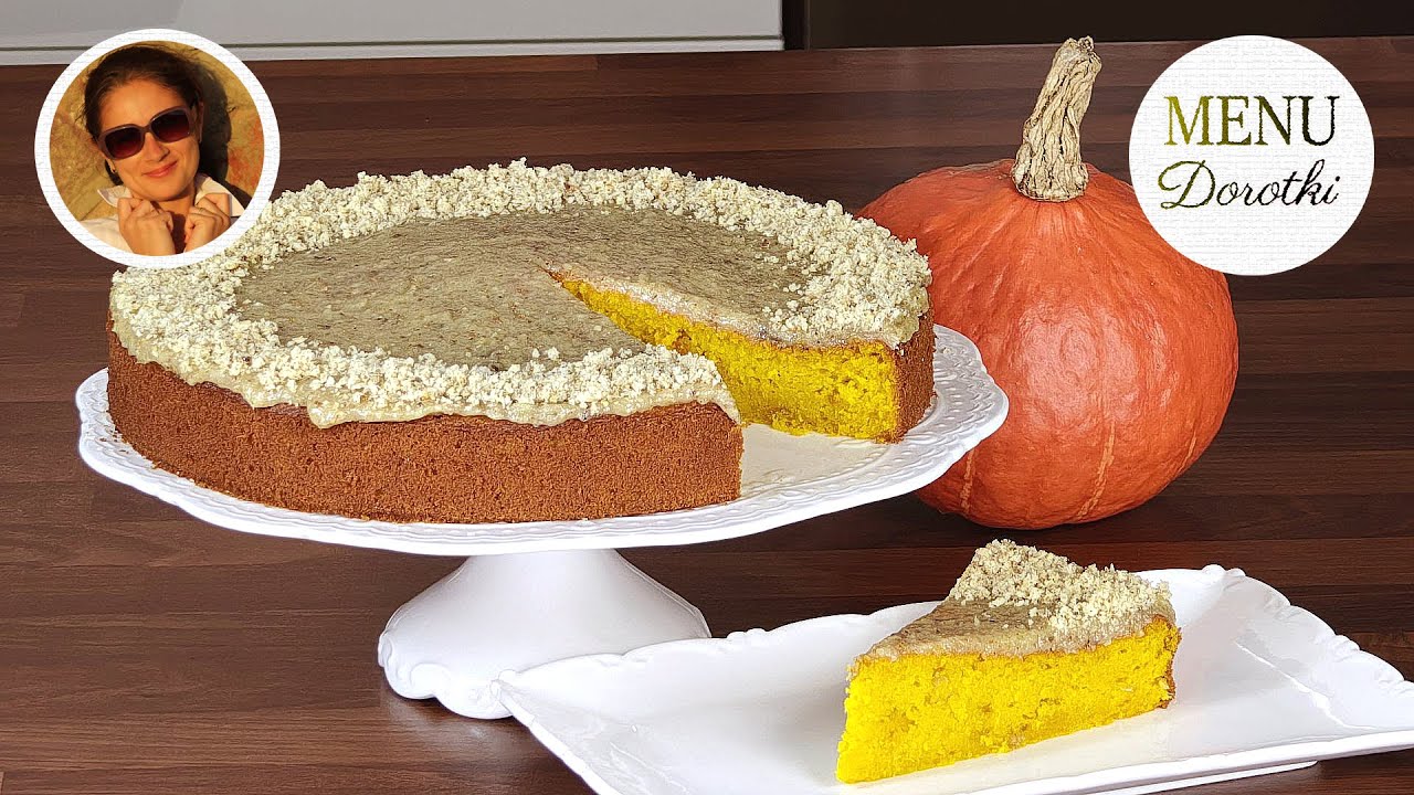 Najlepsze ciasto dyniowe na świecie. Wilgotne, aromatyczne z orzechową polewą. Przepis MENU Dorotki.