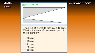 11 Plus Maths - Area Problem