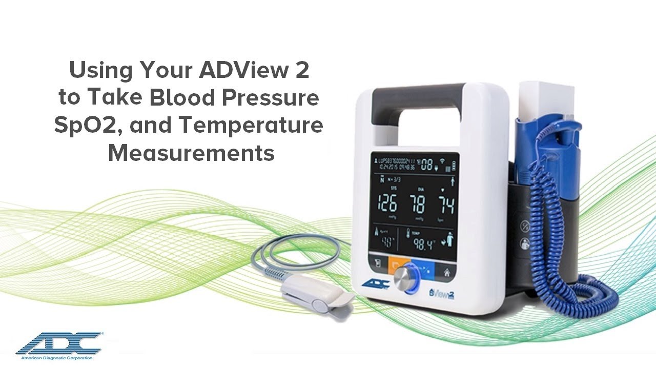 Adview 2 Blood Pressure (BP) Unit, Temperature and SpO2 Module, Rechar —  Mountainside Medical Equipment