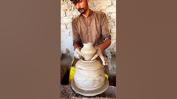 This Satisfying Pottery Wheel Process is Pure Magic🏺#shorts #pottery #satisfying