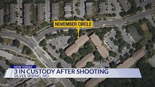 Three suspects arrested in mid-morning shooting in Montgomery County