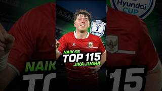 Indonesia's FIFA ranking if they win the AFF Championship #indonesianationalteam