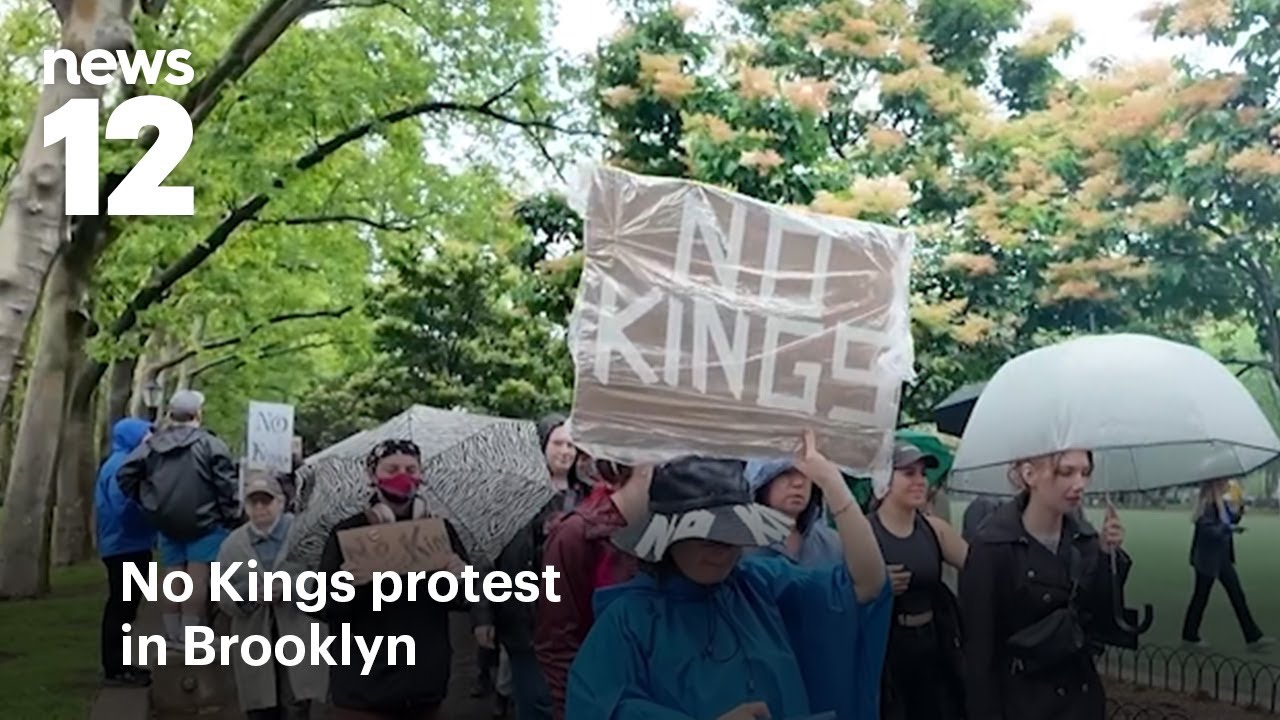 No Kings protesters rally in Brooklyn; 'Important for people to show up,' Ethan Hawke says | News 12