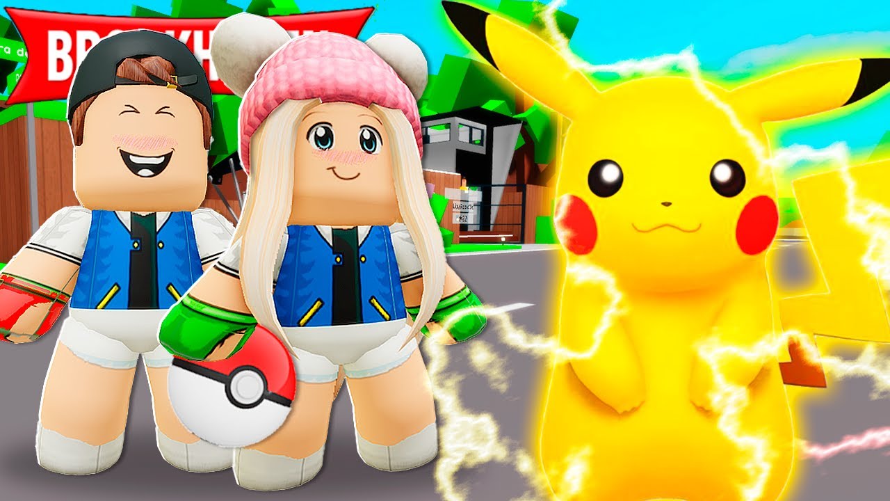 ACHEI UM PIKACHU No BROOKHAVEN Historinhas De Roblox YouTube 
