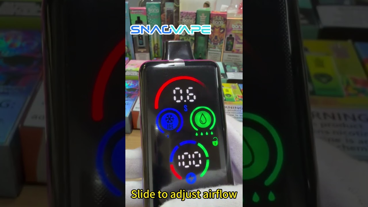 Bang 36000 puffs vape with cooling level setting  