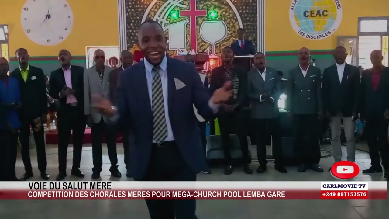VOIE DU SALUT MERE  LORS DE LA COMPETITON DES CHORALES MERES POUR MEGA CHURCH POOL LEMBA GARE 1