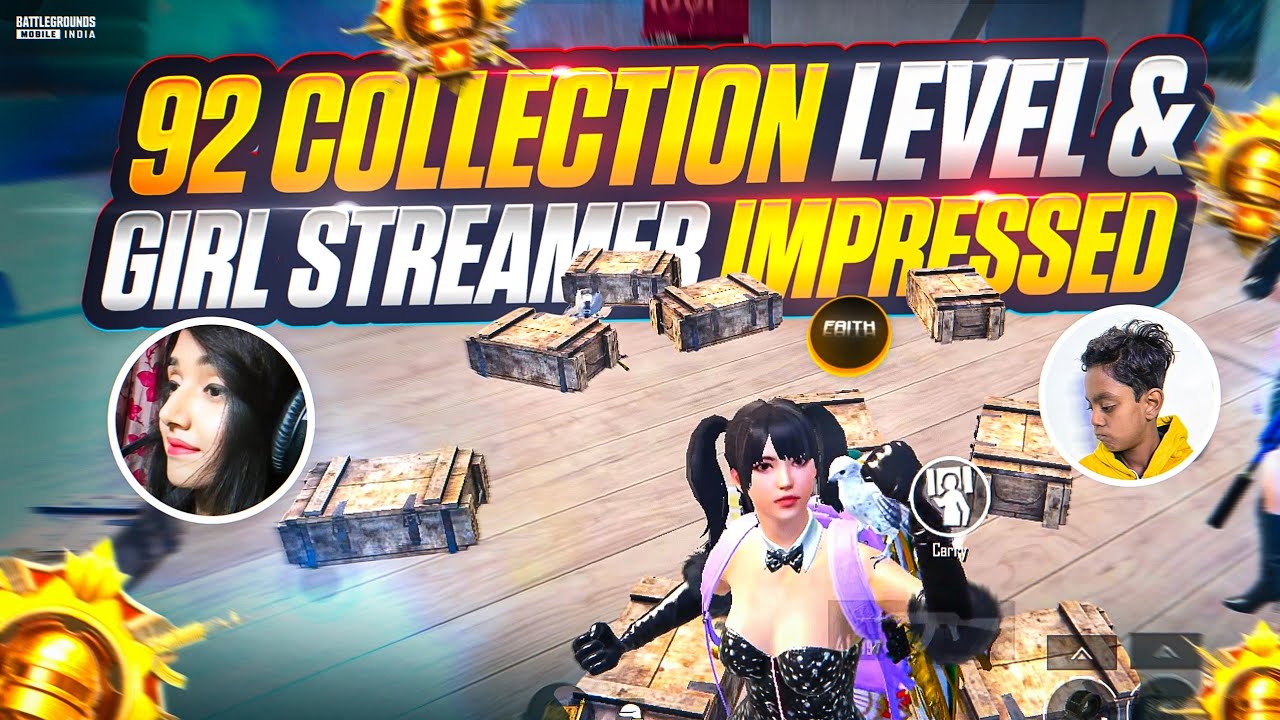 Girl Streamer Impressed [ 5+ Pro Youtubers Vs Faith | Fastest 1v4 Clutch BGMI