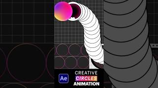 Famous Creative Flowing Circles Animation in After Effects #shorts Net Worth