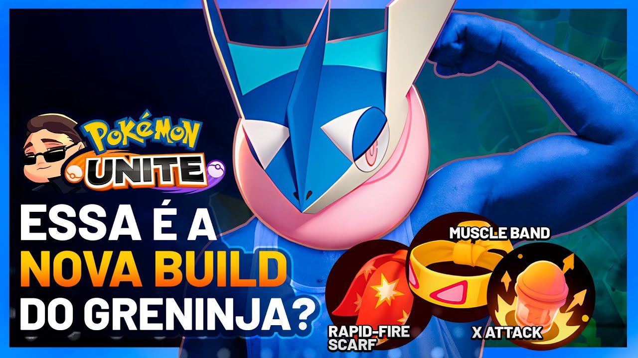 ESSA BUILD NOVA É QUEBRADA! Pokemon Unite Greninja Gameplay - YouTube