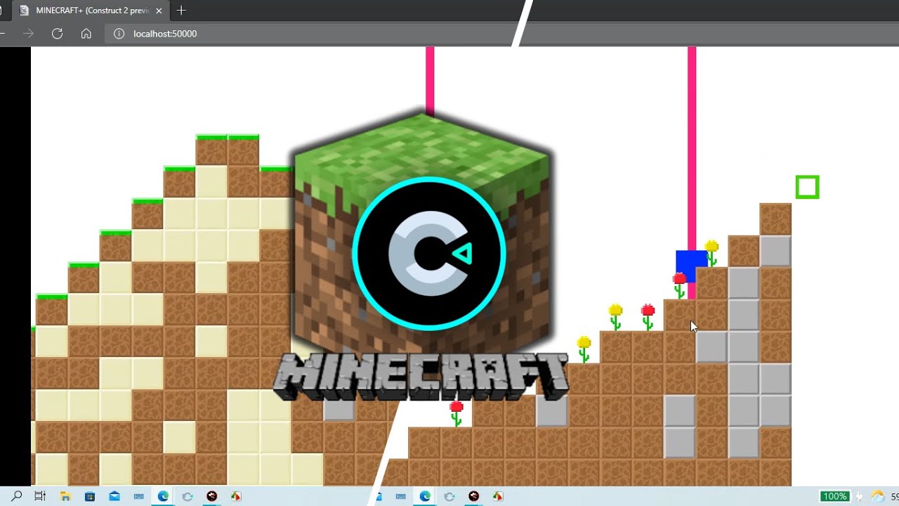 MINECRAFT Tutorial #2 - Construct 2 - YouTube