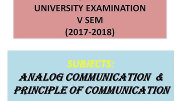 RTU MODEL PAPER IMPORTANT For #Analog Communication & #Principle of Communication Systems