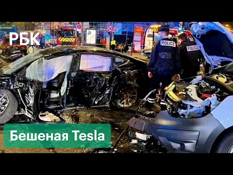 Такси-убийца в Париже: Tesla Model 3 стала причиной гибели человека, 20 ранены