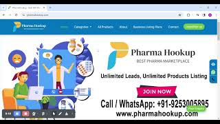 PharmaHookup B2B Portal Web Portal Demo