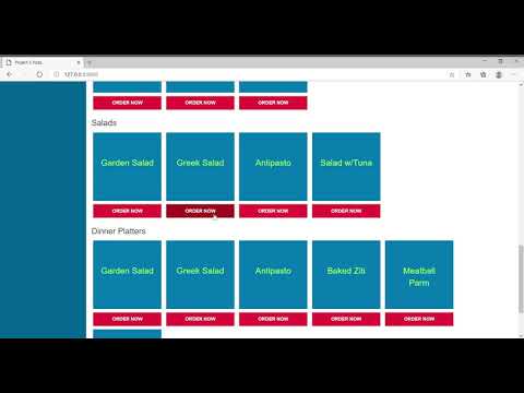 CS50 Web 2020: Project 3 Pizza