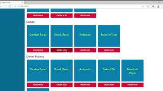 CS50 Web 2020: Project 3 Pizza