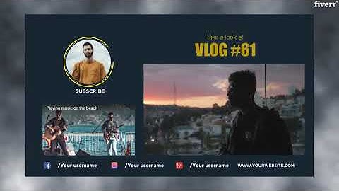Make youtube end screen outro animation videos - Best Intros & Outros service