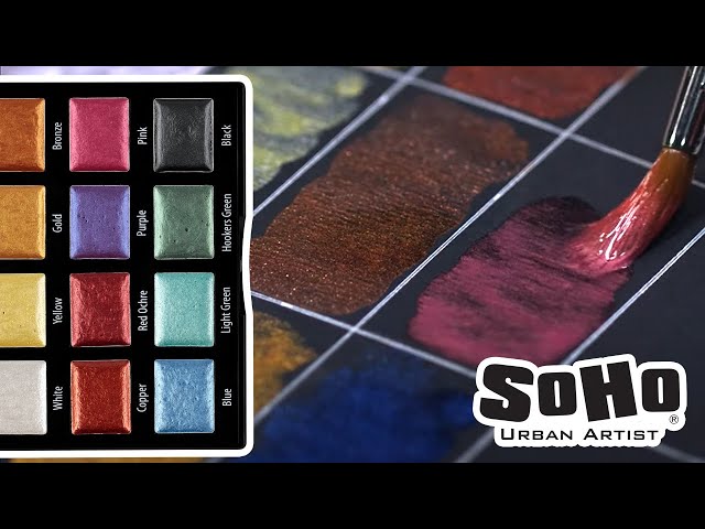 SoHo Urban Artist Metallic Watercolor Sets