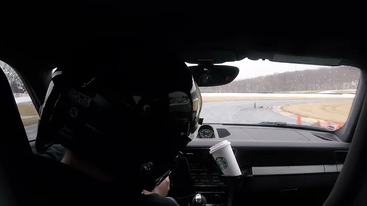 2022 winter autocross GT3 rain turn 14 (oops)