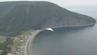 Hang glider tandem ramp launch
