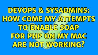 Celebrity DevOps & SysAdmins: How come my attempts to enable SOAP for PHP on my mac are not working? Net Worth