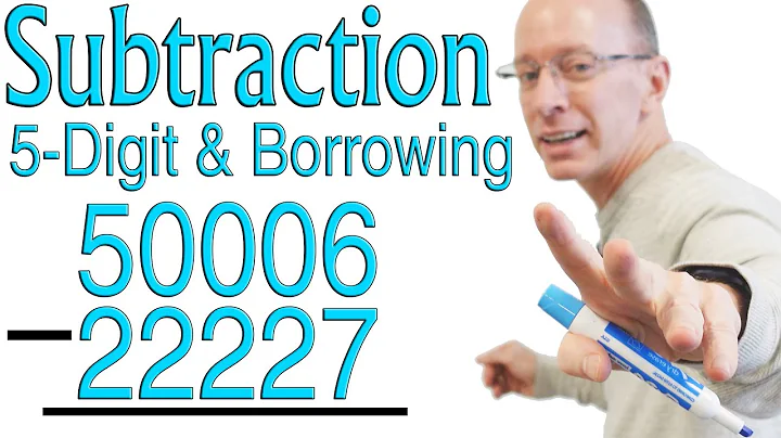 5 Digit Subtraction with Borrowing and Regrouping ✏️