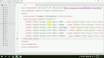 XML and XSLT Programme VTU WEB LAB PROGRAMME
