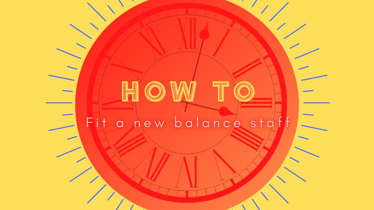 How To Fit A New Pocket Watch Balance Staff YouTube