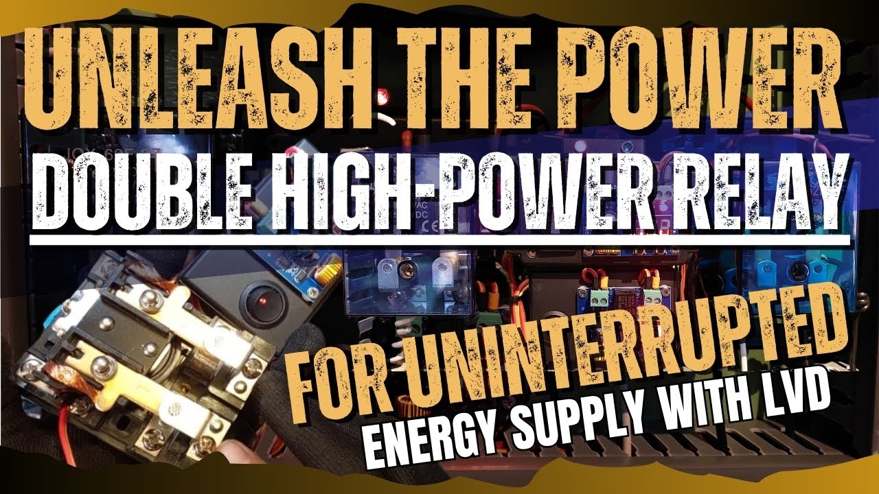 UNLEASH THE POWER DOUBLE HIGH-POWER RELAY FOR UNINTERRUPTED ENERGY SUPPLY WITH LVD MODULE