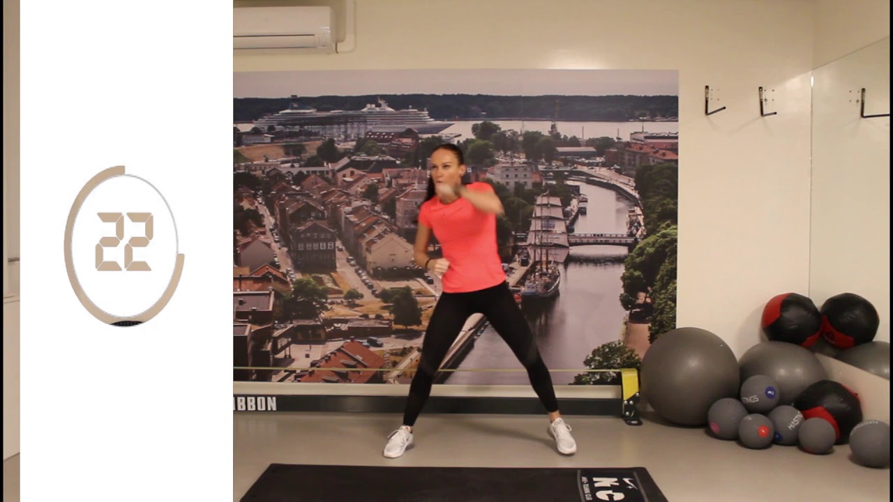 Riebalų deginimo treniruotė.