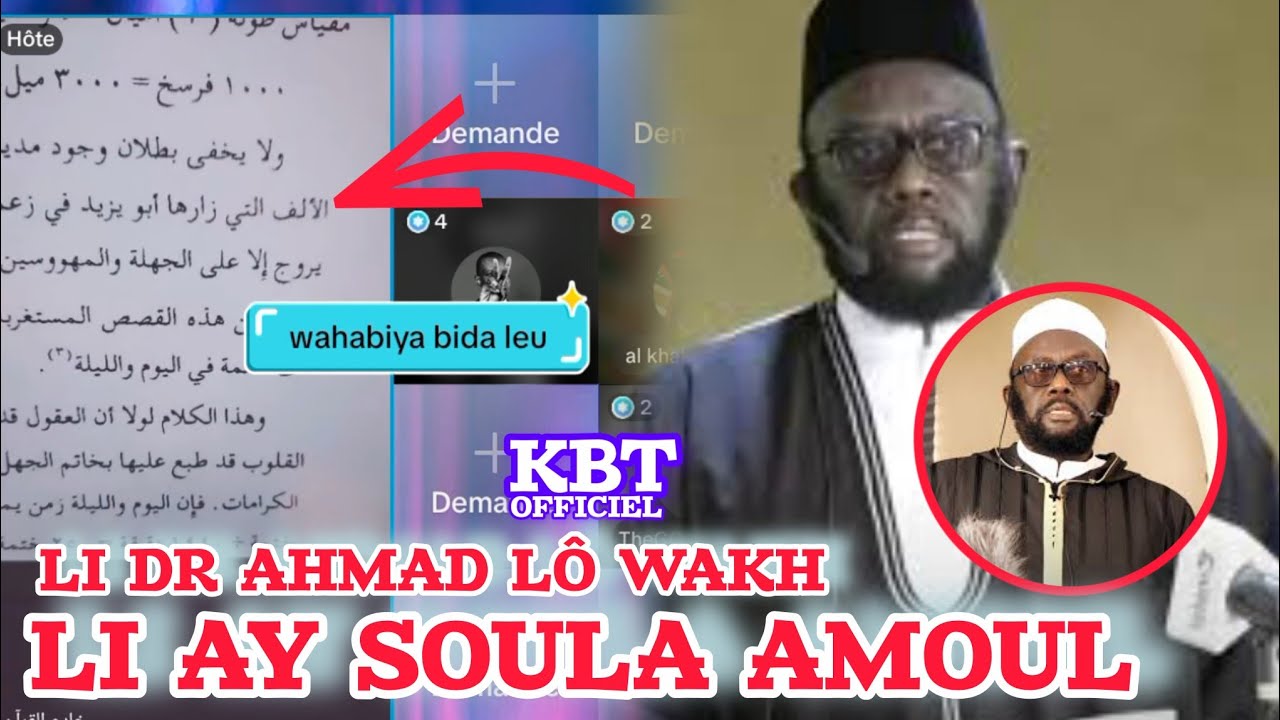LIVE KHADIMAL QURAN LÉRAL LENN THI SOUS YI DR AHMAD LÔ DEF
