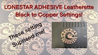 Lonestar Leatherette Black to Copper Metalic co2 setting for the Thunder Bolt