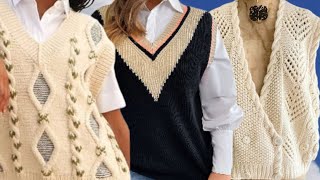 картинка: Вязание: Роскошные ♨️ жилеты для каждого и на любой вкус. Knitting: Luxury Vests.