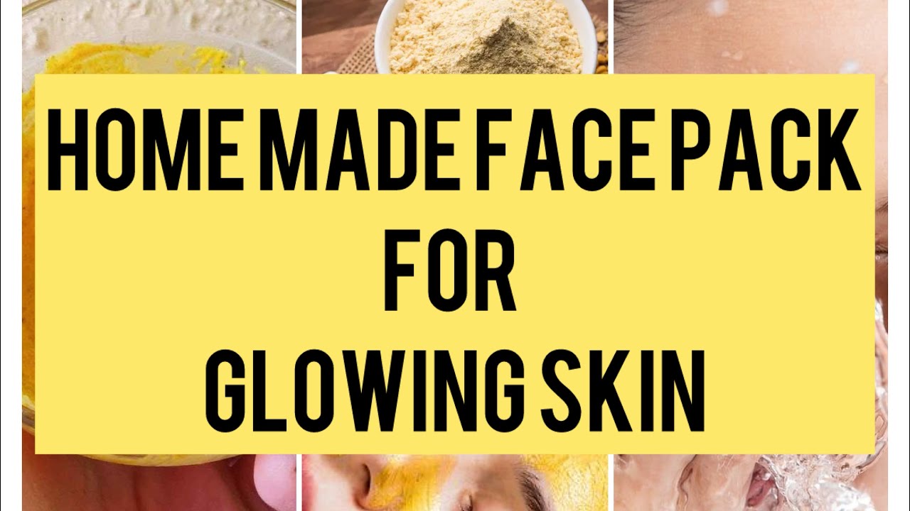 Homemade face pack for glowing skin(visible results in 2 weeks) - YouTube
