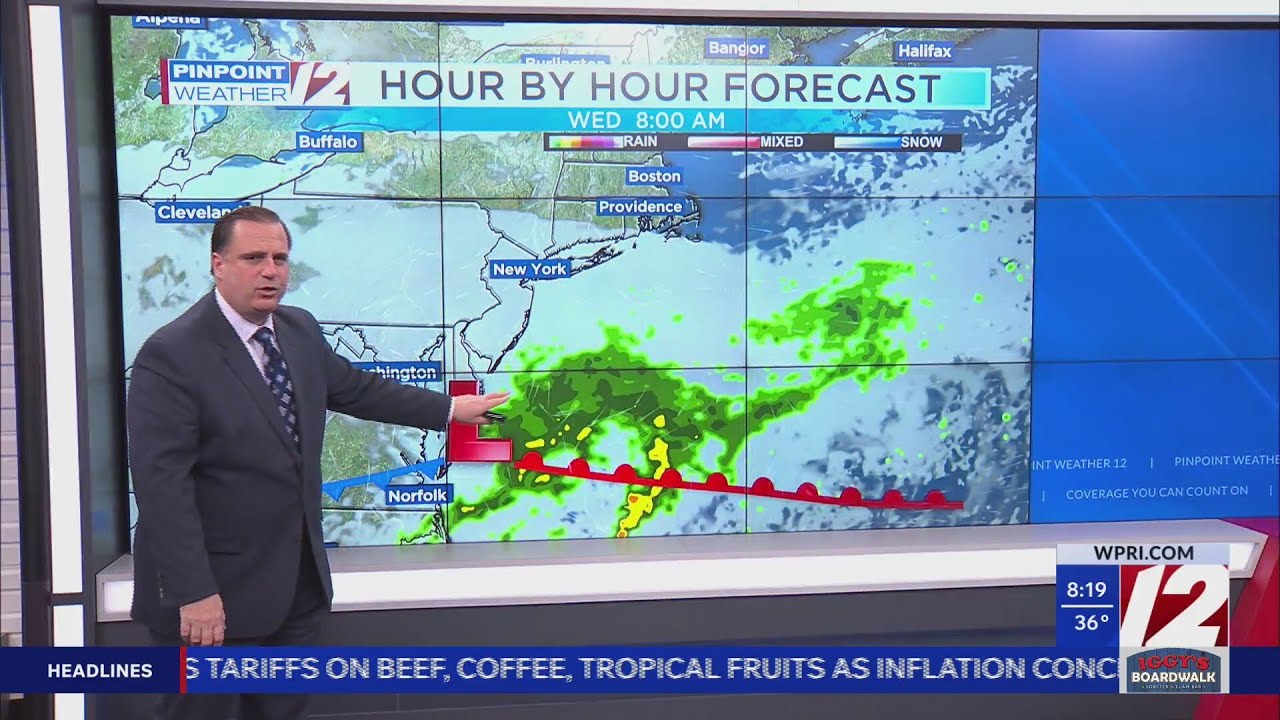 WPRI 12 Weather Forecast for 11/17/25: Cold and windy today - YouTube