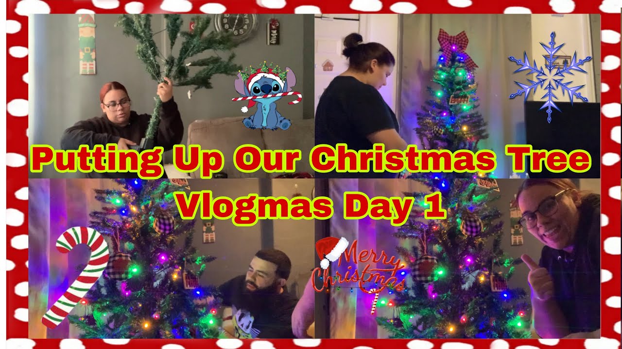Putting Up Our Christmas Tree | Vlogmas Day 1 - YouTube