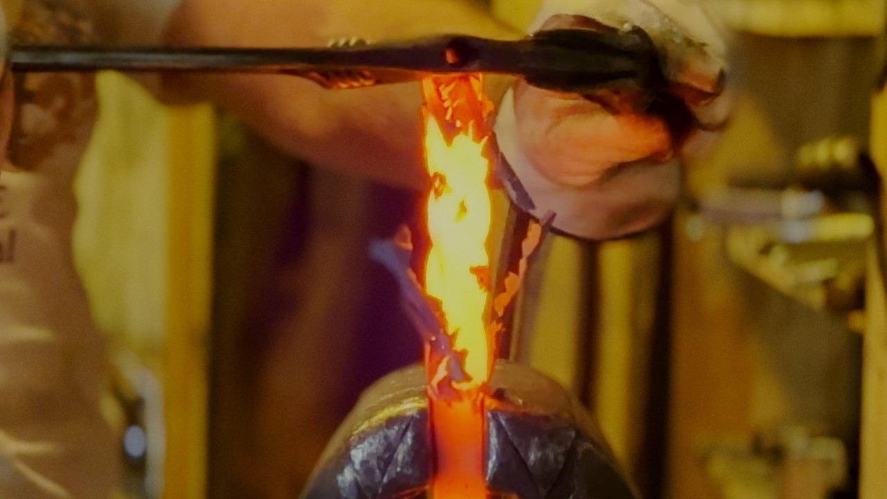 Functional Gimbal- Blacksmith Forging Demonstration #forging #blacksmithshop #artistblacksmith