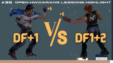 Hwoarang DF+1 vs DF1+2