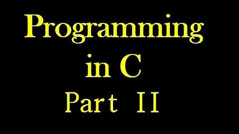 #cprogramming EST 102 PROGRAMING IN C Part 2 (KTU Syllabus)