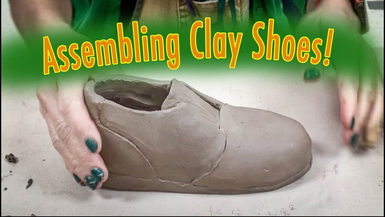 Assembling the Sculptural Clay Shoe from Patterns- Phase 1 Construction  (NOTE; Older version) 