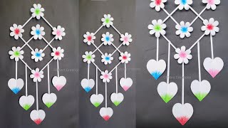 White paper Wall hang/White Paper Craft ideas (2022) / Easy & Beautiful Wall Hanging / ROOM DECOR