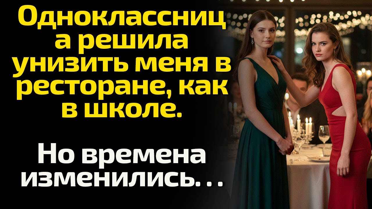 Она решила унизить меня в ресторане, как в школе. Но времена изменились…