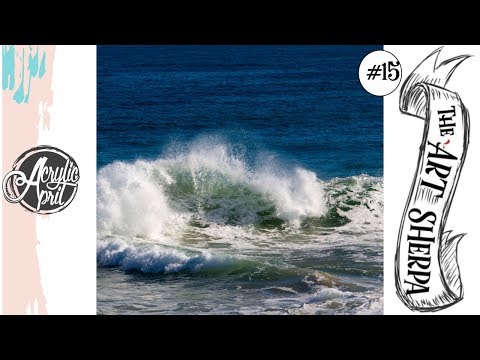 Easy Crashing wave loose step by step Acrylic April day #15