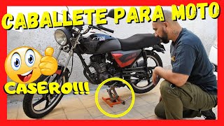 🔴 CABALLETE ELEVADOR para moto de campo CASERO [ home made Dirtbike stand  DIY ] 