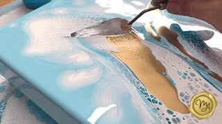 видео: В центре внимания: синее искусство, день 5 💙🩵 Жидкая художественная живопись CloudMix с металличе... картинка: В центре внимания: синее искусство, день 5 💙🩵 Жидкая художественная живопись CloudMix с металличе...
