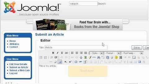 How to publish articles in Joomla - Joomla Tutorials