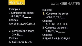 Series completion test|Verbal intelligence test|ISSB Guide Series Part2|#issb| Issb test preparatiom