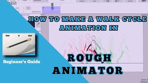 How to animate a walk cycle on Rough animator ( beginner