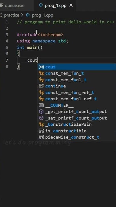 program to print Hello World using C++ language - YouTube